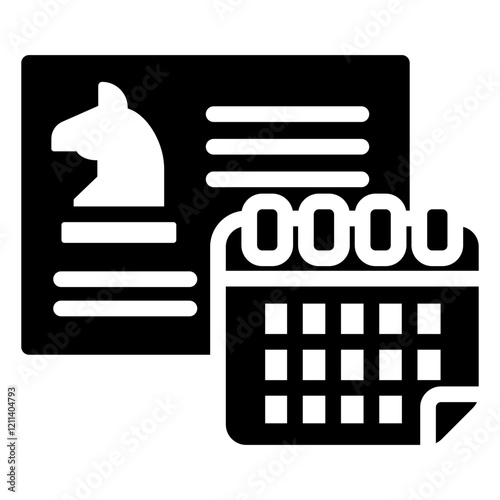 Longterm Planning Glyph Icon