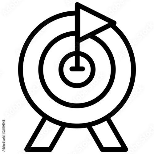 Goals Outline Icon