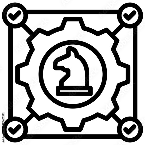 Strategic Alignment Outline Icon