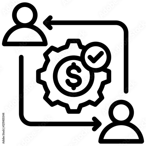 Cost Management Outline Icon