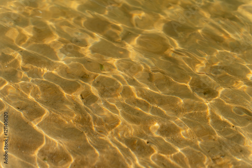 Wallpaper Mural Gold coloured sunlight dappled water at the beach Torontodigital.ca