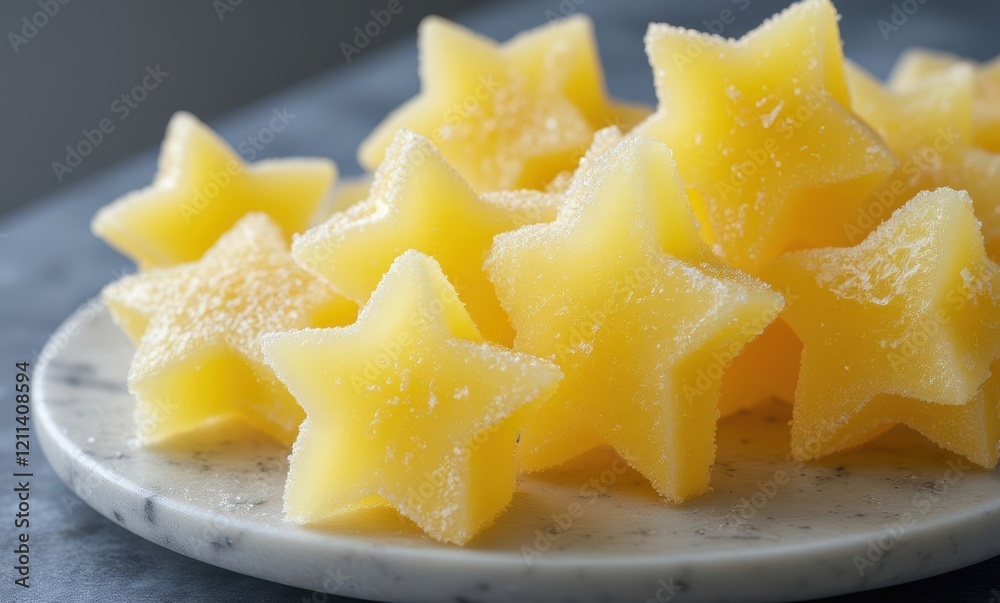 Colorful star-shaped gelatin candies Colorful star-shaped gelatin candies