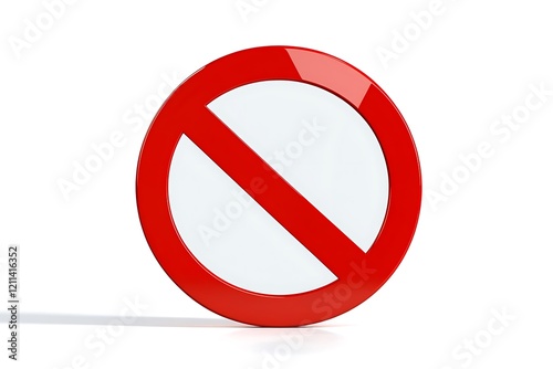 Red Prohibition Sign Against a White Background Free Download Red Prohibition Sign Against a White Background - GFXLoad