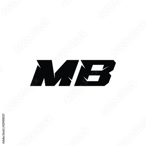 Free Download MB monogram logo design letter text name symbol monochrome logotype alphabet character simple logo - GFXLoad