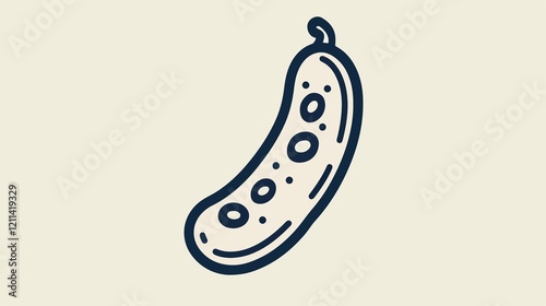 Kidney Bean Common Line Art Icon Food Apps