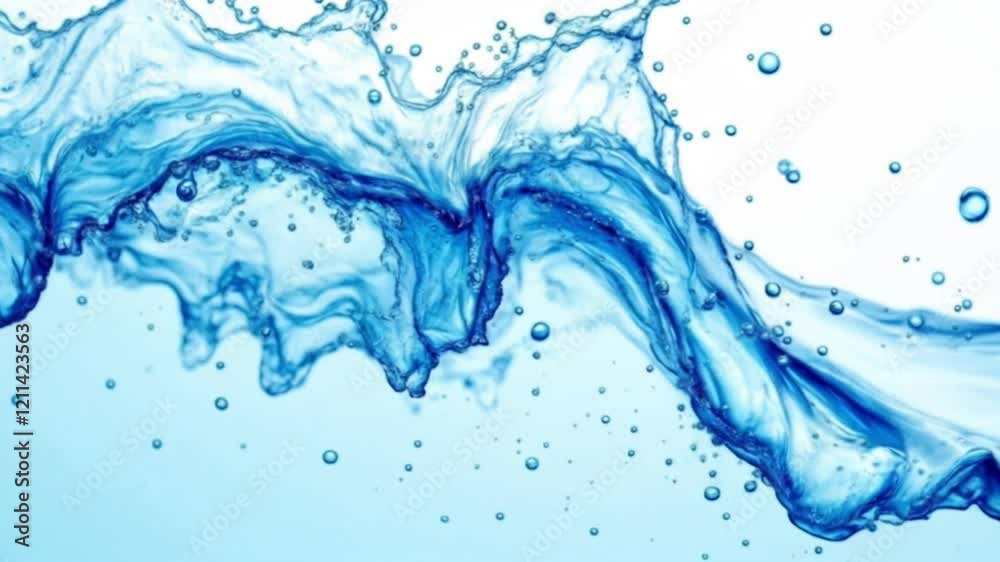 Stunning Water Splash Background Stock Footage