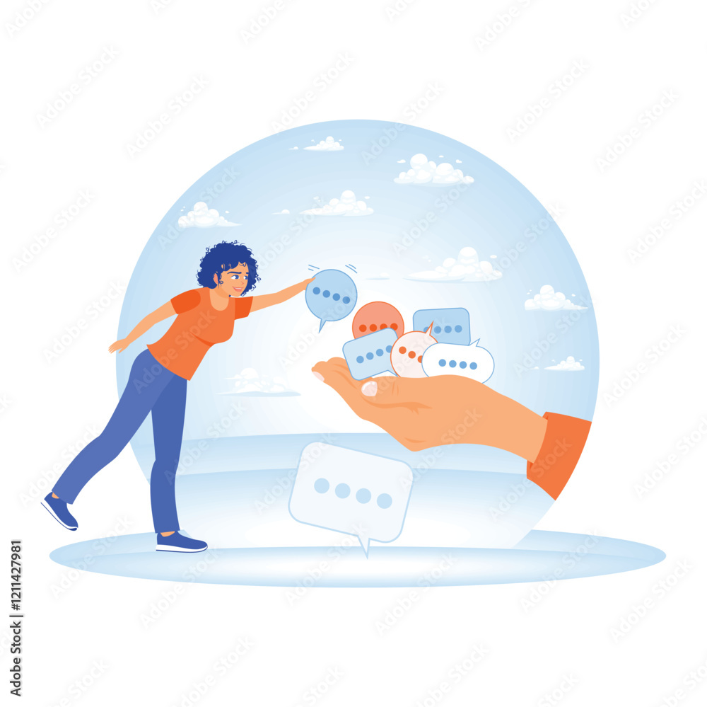 Speech bubble feedback that entrepreneurs give to managers. Speech bubble feedback that entrepreneurs give to managers.