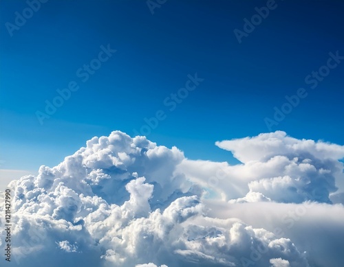 Wallpaper Mural fluffy clouds with blue sky Torontodigital.ca