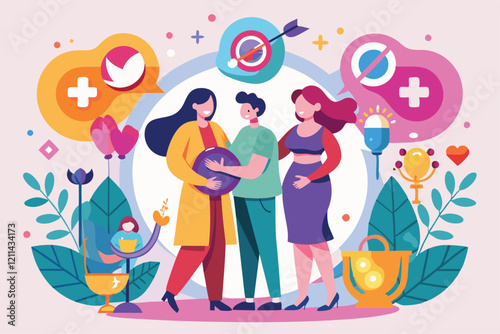 LGBTQ+ couple engages with a community of support focused on fertility issues and family planning Fertility issues, lesbians and gays,