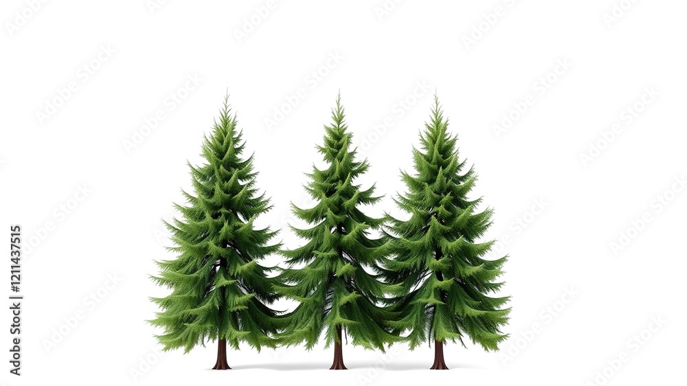 3D Canadian Poplar Trees - Graphic Design Visualization 3D Canadian Poplar Trees - Graphic Design Visualization