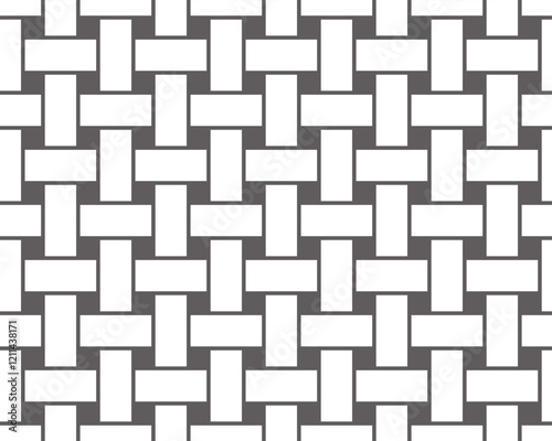 Rattan seamless pattern. Texture of the weave. Vector illustration. 