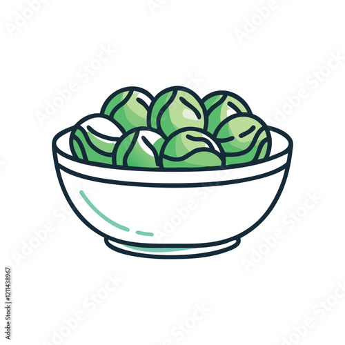  Roasted Brussels Sprouts in a Bowl