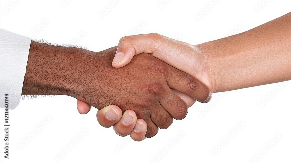 Handshake: Diverse Hands Clasped Together Handshake: Diverse Hands Clasped Together