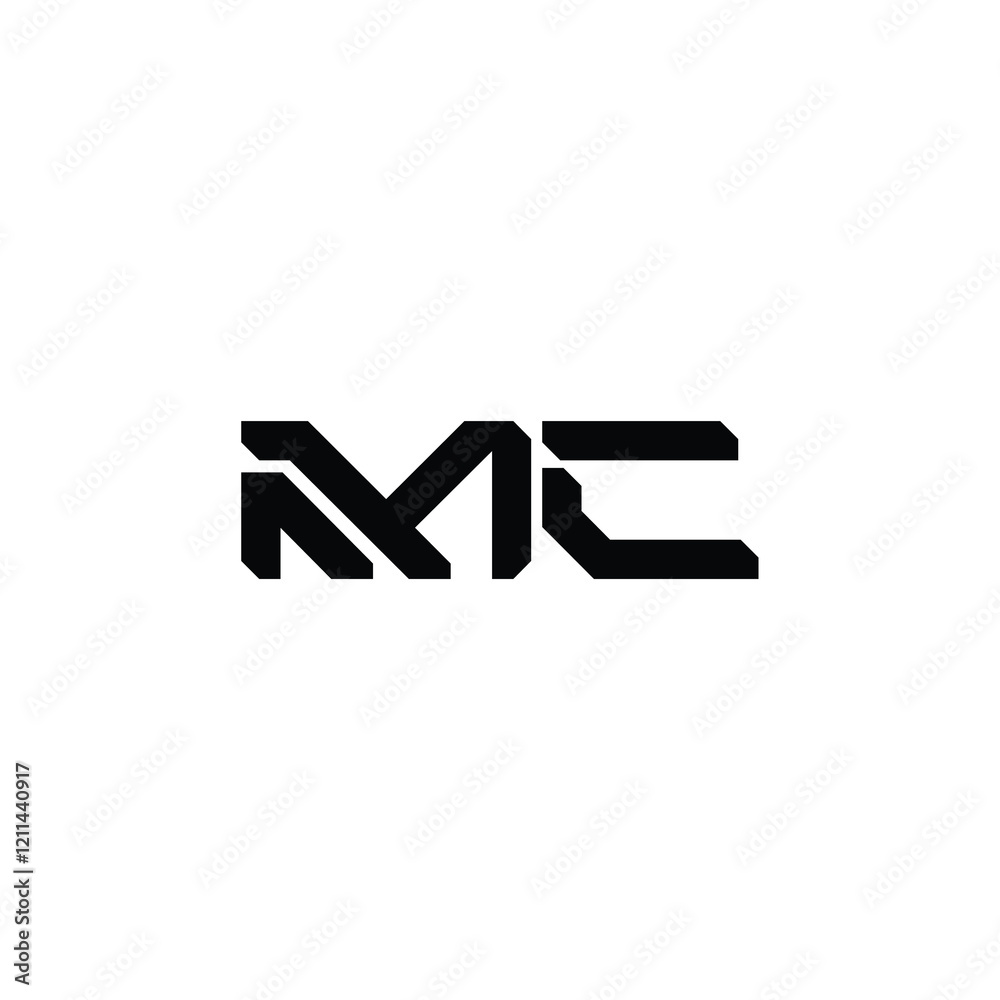 MC monogram logo design letter text name symbol monochrome logotype alphabet character simple logo MC monogram logo design letter text name symbol monochrome logotype alphabet character simple logo