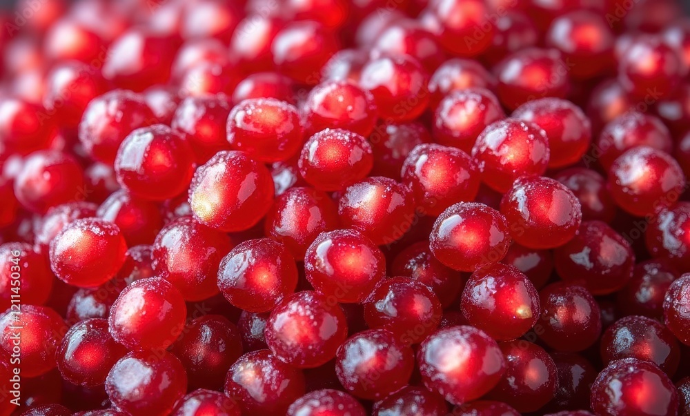 Close-up of shiny red berries Close-up of shiny red berries