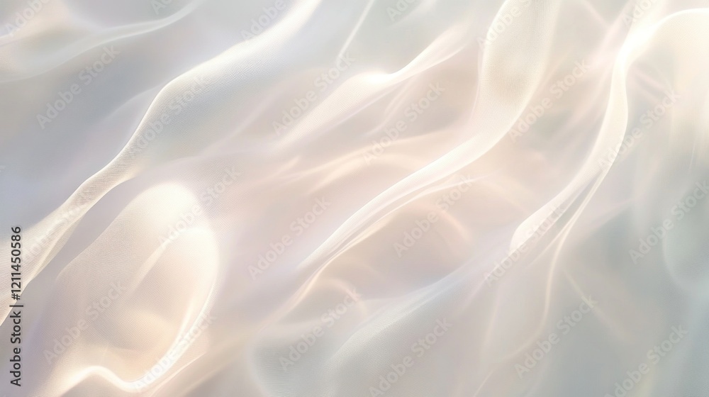 Obraz premium Elegant Draped White Fabric: A Study in Light and Texture