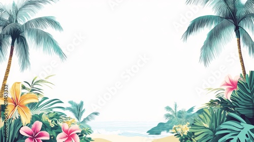 Wallpaper Mural Palm trees Tropics Caribbean California palm Torontodigital.ca