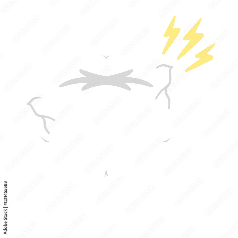 Obraz premium cute teeth illustration 