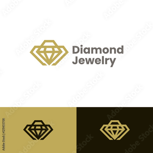 luxury diamond store logo vector suitable for jewelry