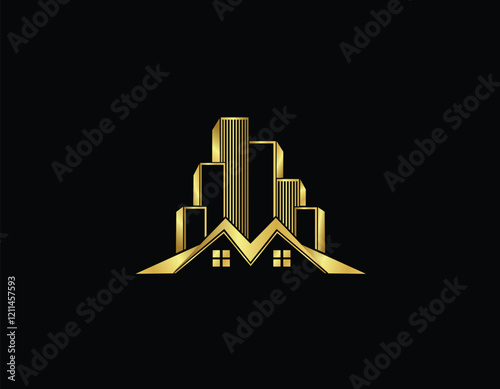 real estate logo, residential logo, commercial logo,city, building, architecture, skyline, urban, business, vector, illustration, town, cityscape, icon, buildings, silhouette, skyscraper, design, sky,