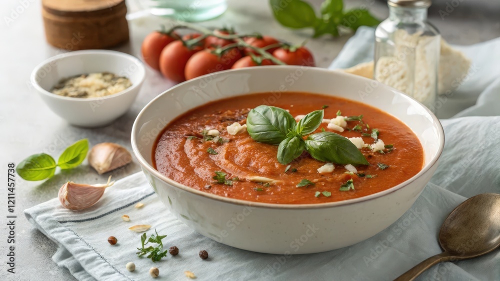 tomato soup with basil tomato soup with basil