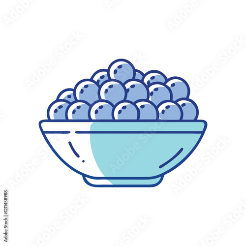  Delicious Blueberries in Bowl