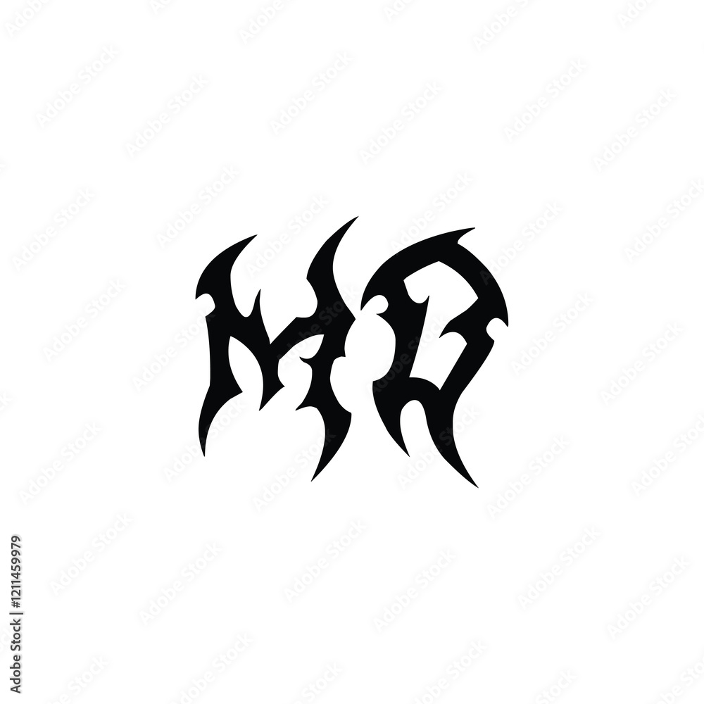 MD monogram logo design letter text name symbol monochrome logotype alphabet character simple logo MD monogram logo design letter text name symbol monochrome logotype alphabet character simple logo