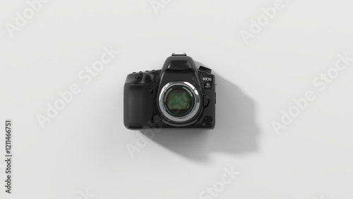 Digital camera 4K stock image 3d rendering