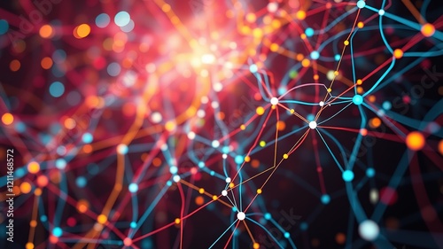 Futuristic Network Flow, Digital Connectivity