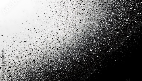 Abstract Black and White Spray Paint Texture Background with High-Resolution Detail and Gradient Effect