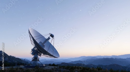 Radio Telescope at Dusk