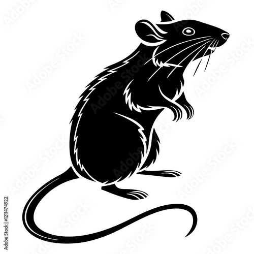 Rat Black silhouette