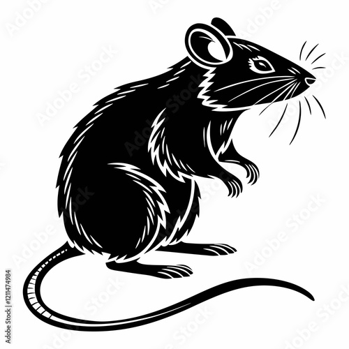 Rat Black silhouette