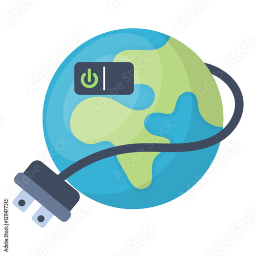 Earth Hour Illustration