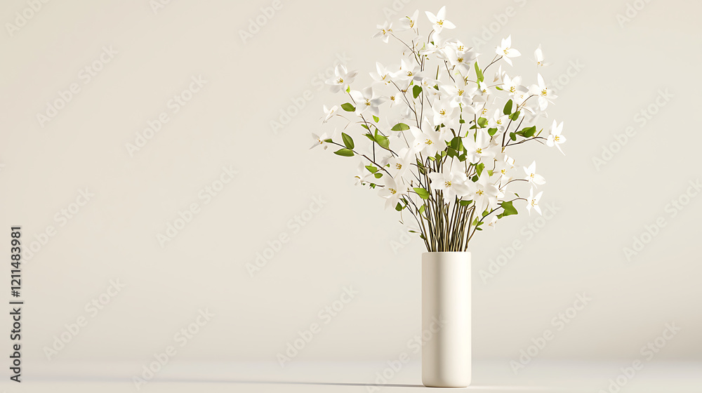 beautiful arrangement of white flowers in simple vase, adding elegance to any space beautiful arrangement of white flowers in simple vase, adding elegance to any space