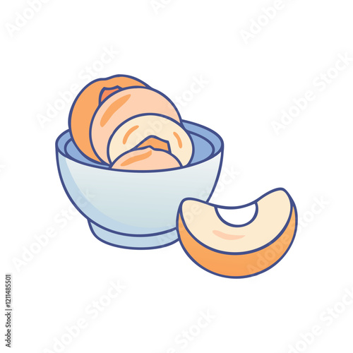  Peaches with Yogurt for a Healthy Snack