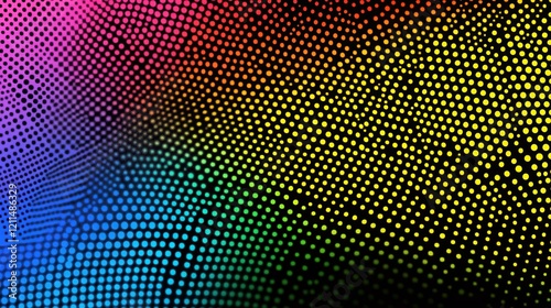 Rainbow dots flow abstract background design