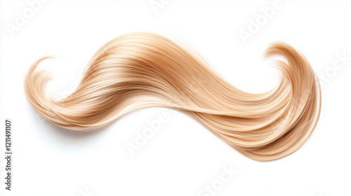 Blond Hair Swirl: A close-u...