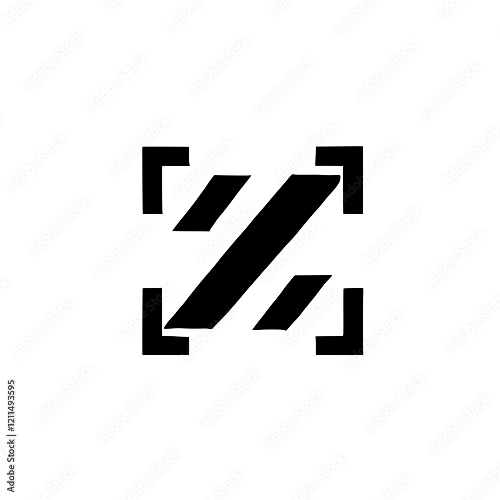 Z Focus Logo: A bold, graphic design featuring a stylized letter Z Focus Logo: A bold, graphic design featuring a stylized letter