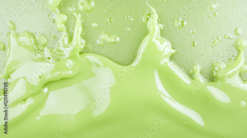 Lime Green Liquid Splash: A...