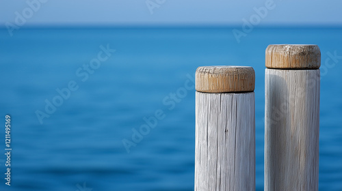 Oceanside Wooden Posts: Two...