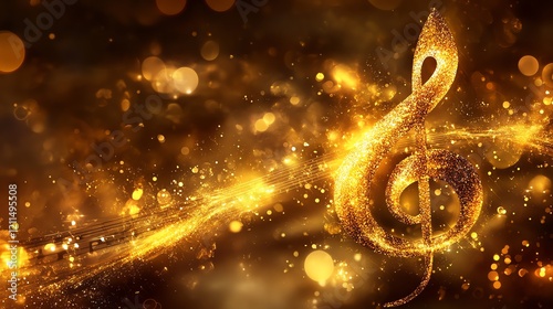 Golden Treble Clef: Sparkling Music, Luxurious Design