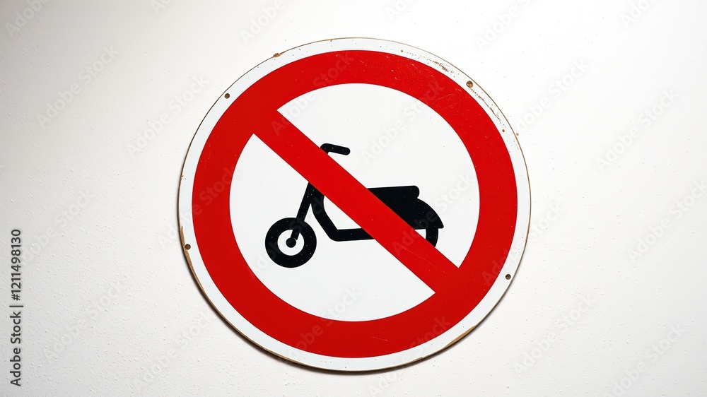 Prohibition Sign: No Scooters - Bold Graphic Design Prohibition Sign: No Scooters - Bold Graphic Design