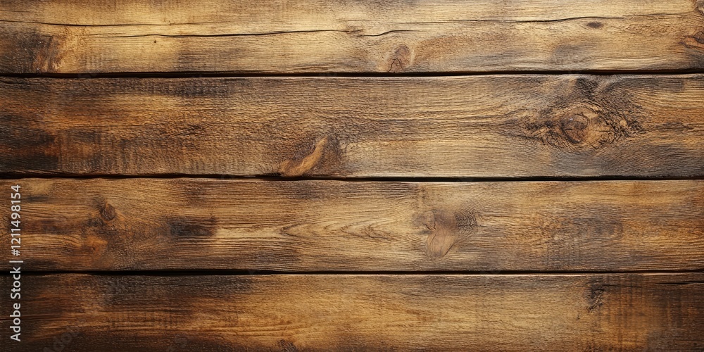 Naklejka premium Rustic wooden texture background with deep brown tones, featuring horizontal plank arrangement, ideal for photography and design projects.