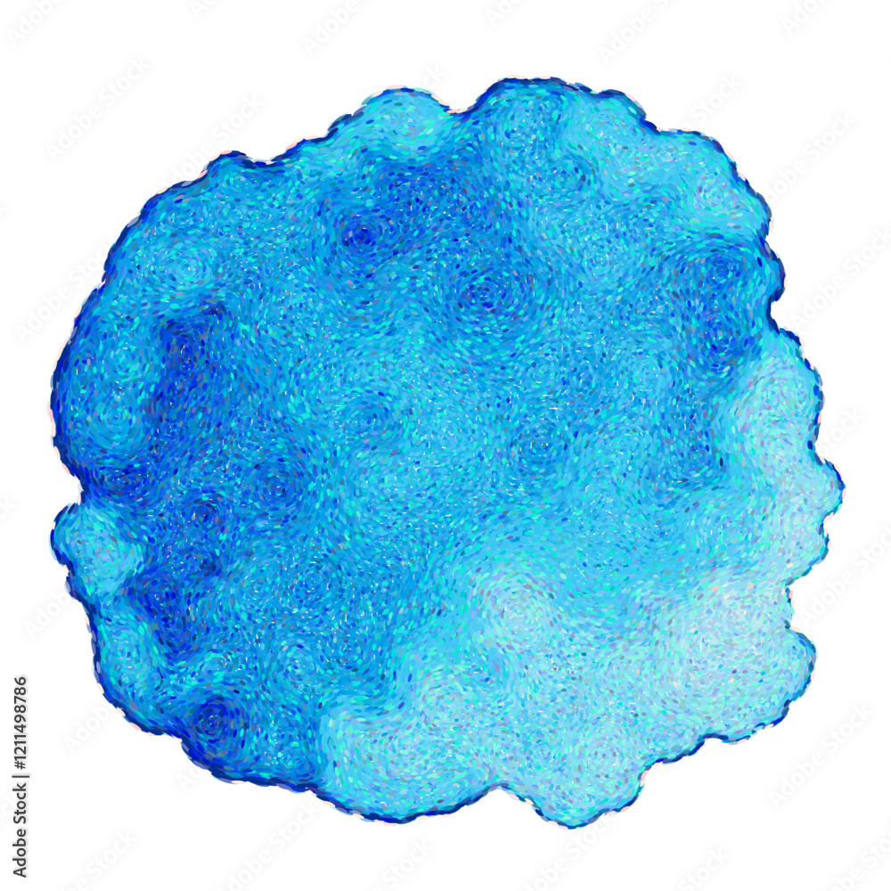 Blue abstract blob illustration, design texture and spot, vector, isolated Blue abstract blob illustration, design texture and spot, vector, isolated