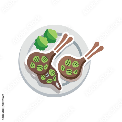  Flavorful Grilled Lamb Chops with Mint Sauce