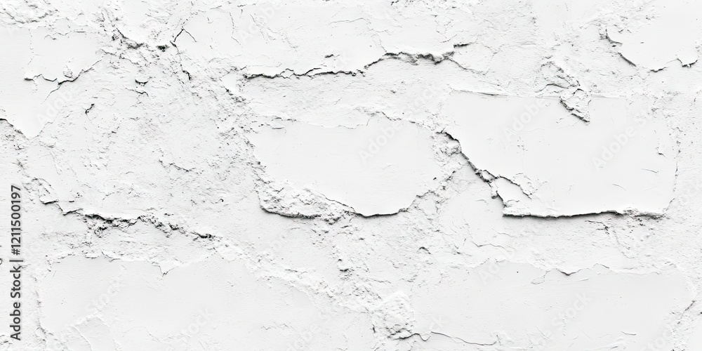White stucco texture background featuring a cracked surface in various shades of white perfect for presentations and web templates in a horizontal layout White stucco texture background featuring a cracked surface in various shades of white perfect for presentations and web templates in a horizontal layout