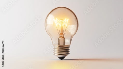 A glowing light bulb transformed into a pencil. This unique design represents creativity and innovation. A perfect symbol for ideas and inspiration. Generative AI