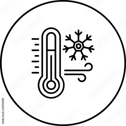 Obraz na płótnie Cold Waves Icon