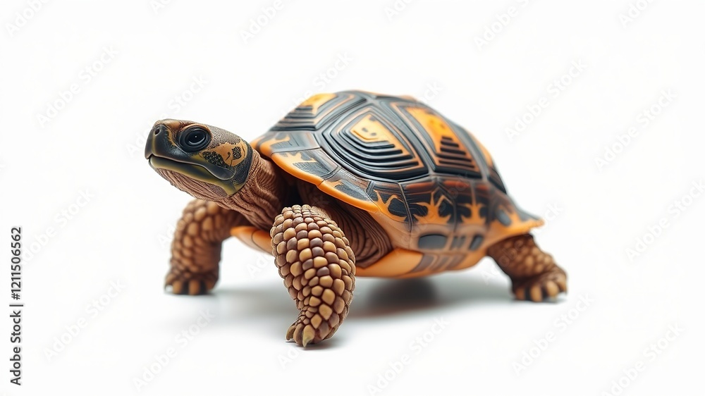 Obraz premium Sulcata Tortoise Detailed Close-up